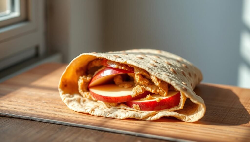 Apple & Peanut Butter Wrap Recipe