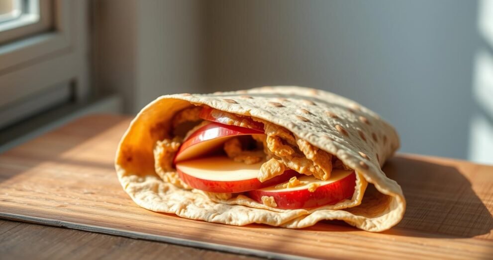 Apple & Peanut Butter Wrap Recipe