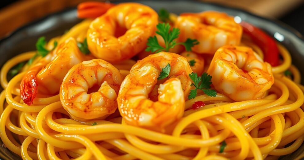 Garlic Butter Shrimp Pasta Recipe