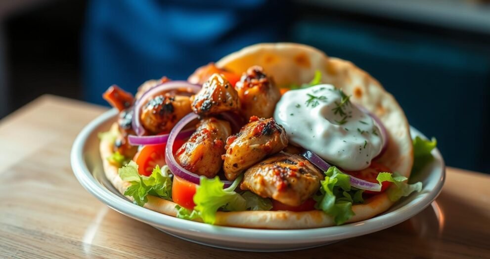 Greek Chicken Gyros with Tzatziki Recipe