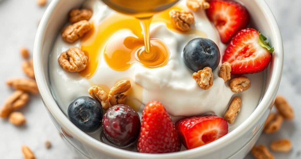 Greek Yogurt with Honey &amp; Nuts Recipe