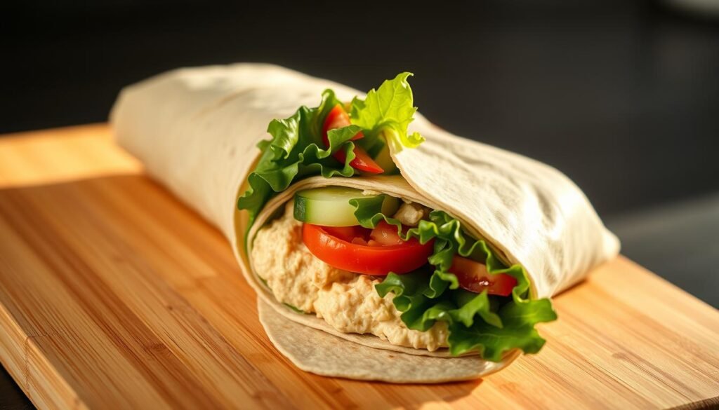 Hummus & Veggie Wrap Recipe