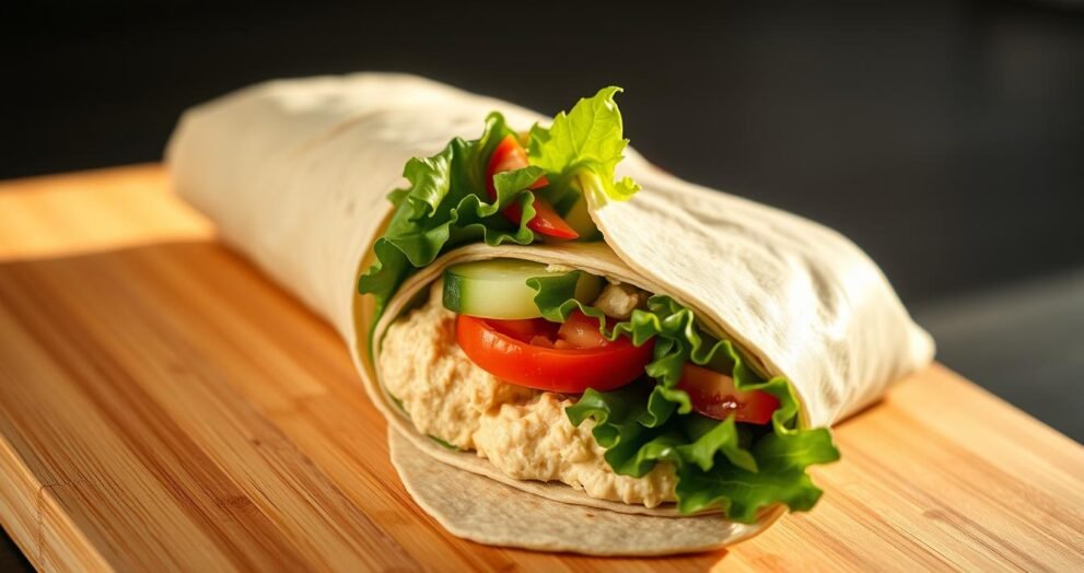 Hummus & Veggie Wrap Recipe