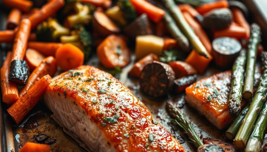 Sheet Pan Salmon & Veggies Recipe