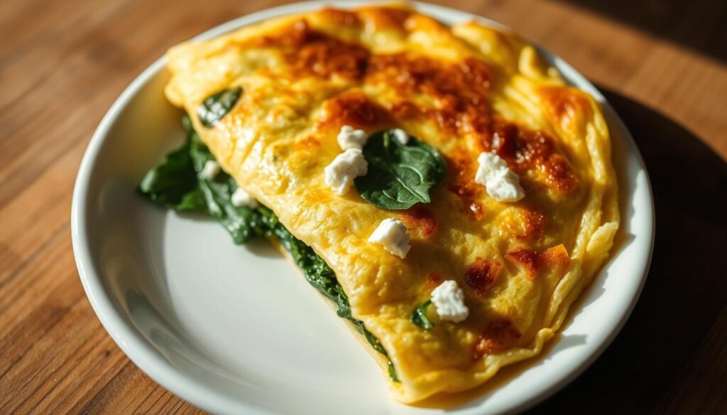 Spinach and Feta Omelette