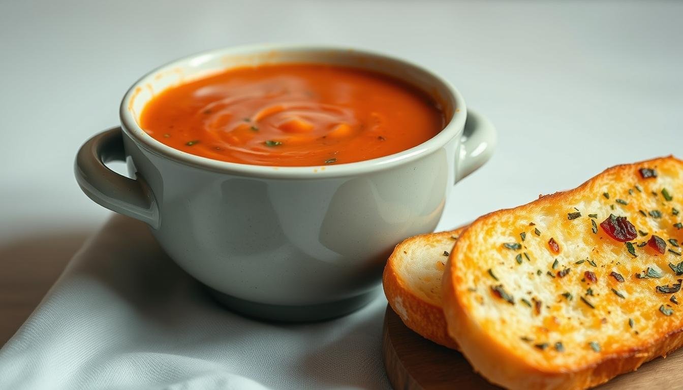 Tomato Soup & Garlic Bread Recipe