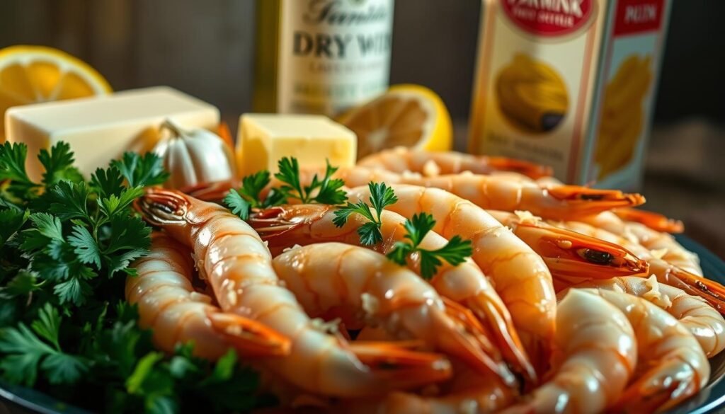 essential ingredients for shrimp scampi