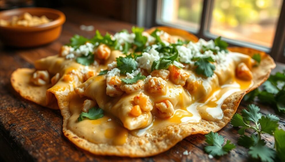 Blue Corn Enchiladas with Crabmeat Recipe