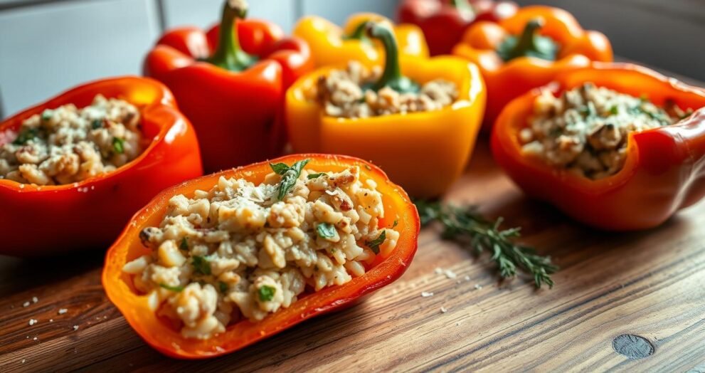 Chicken Stuffed Bell Peppers Recipe