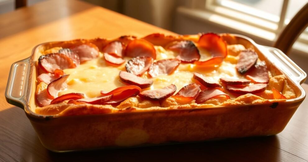 Ham and Cheese Bread Pudding Recipe