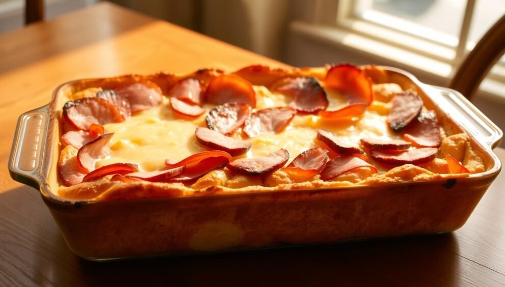 Ham and Cheese Bread Pudding Recipe