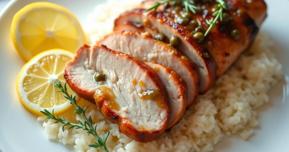 Lemon-Capered Pork Tenderloin Recipe