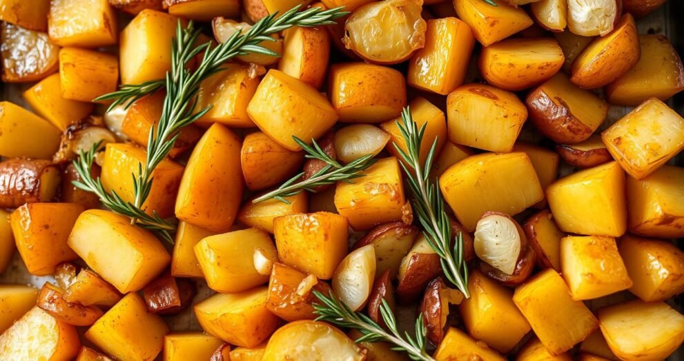 Oven Roasted Potatoes and Onions with Herbs Recipe
