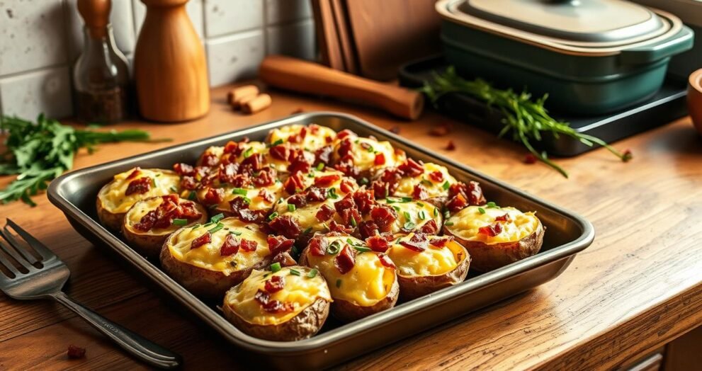 Swiss-Style Twice Baked Potatoes Recipe