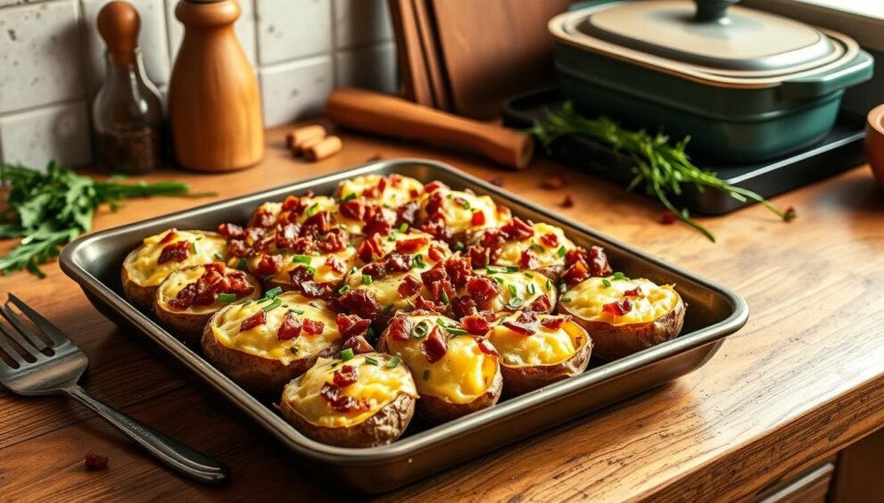 Swiss-Style Twice Baked Potatoes Recipe