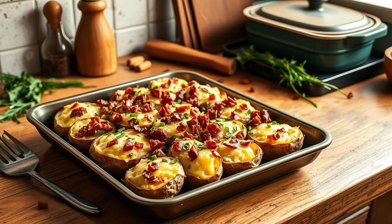 Swiss-Style Twice Baked Potatoes Recipe