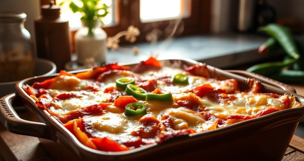 Triple-Pepper Tomato provolone lasagne Recipe