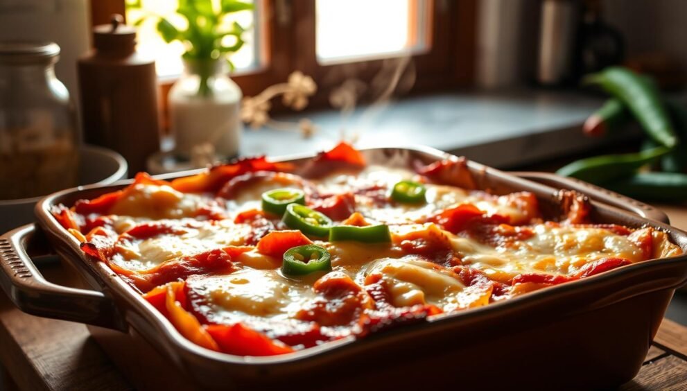 Triple-Pepper Tomato provolone lasagne Recipe