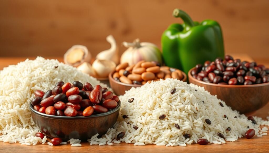 rice and beans ingredients