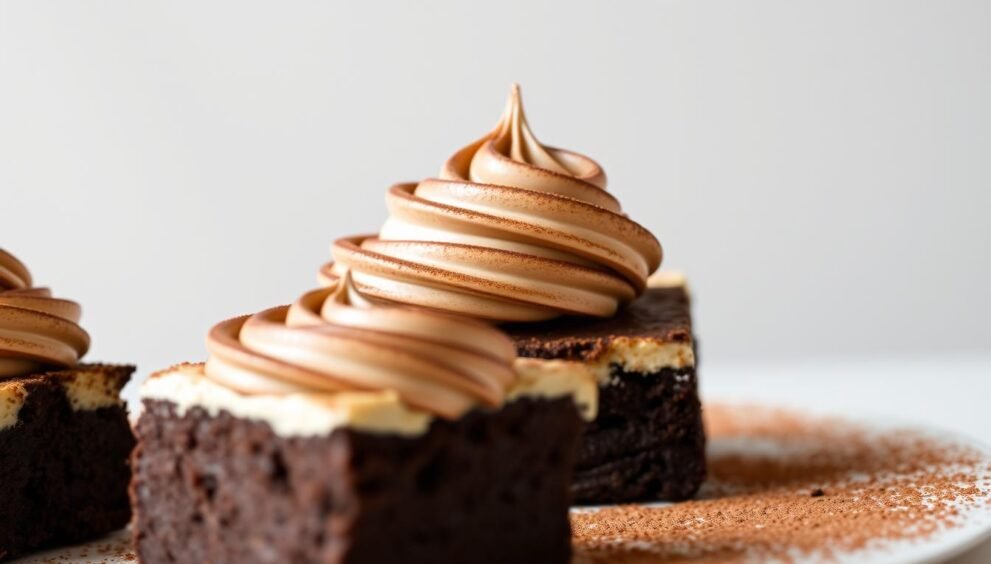 Mocha Cream Cheese Mousse Brownies Recipe