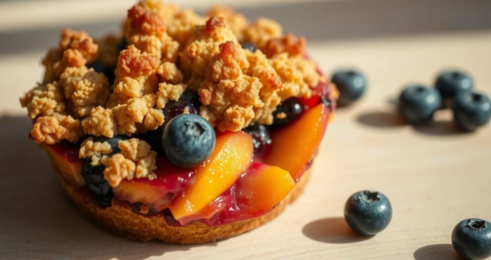 Peach and Blueberry Crisp Recipe