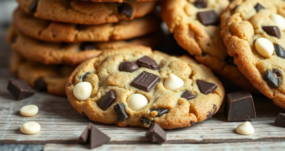 Ultimate white and dark chocolate cookies recipe