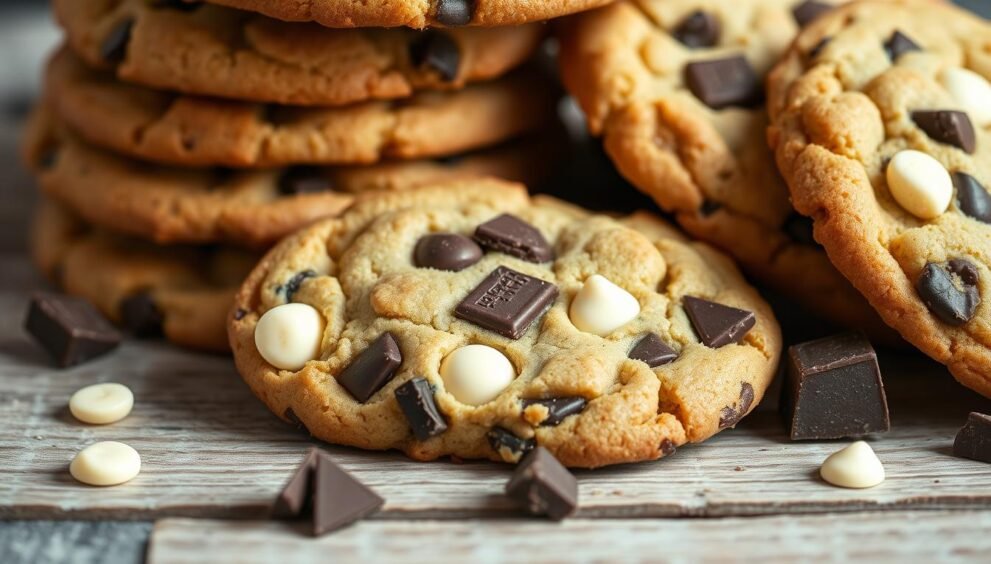 Ultimate white and dark chocolate cookies recipe